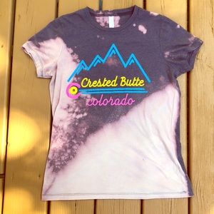 Novelty tee shirt - custom bleached